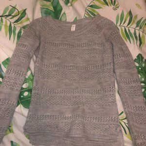 Grey sweater, soft, teen clothes